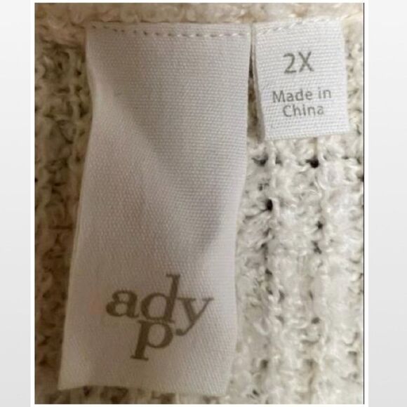 New Adyson Parker Sweater Womens Color Block Striped Knit Oversized Plus 2X - Picture 12 of 15